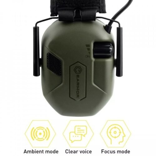 EARMOR M300A Electronic Hearing Protector - Black