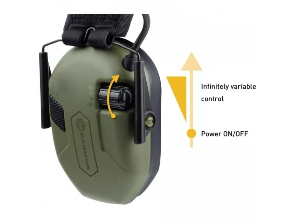EARMOR M300A Electronic Hearing Protector - Green