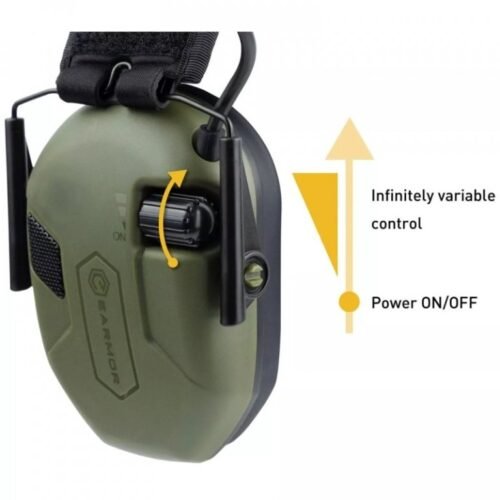 EARMOR M300A Electronic Hearing Protector - Green