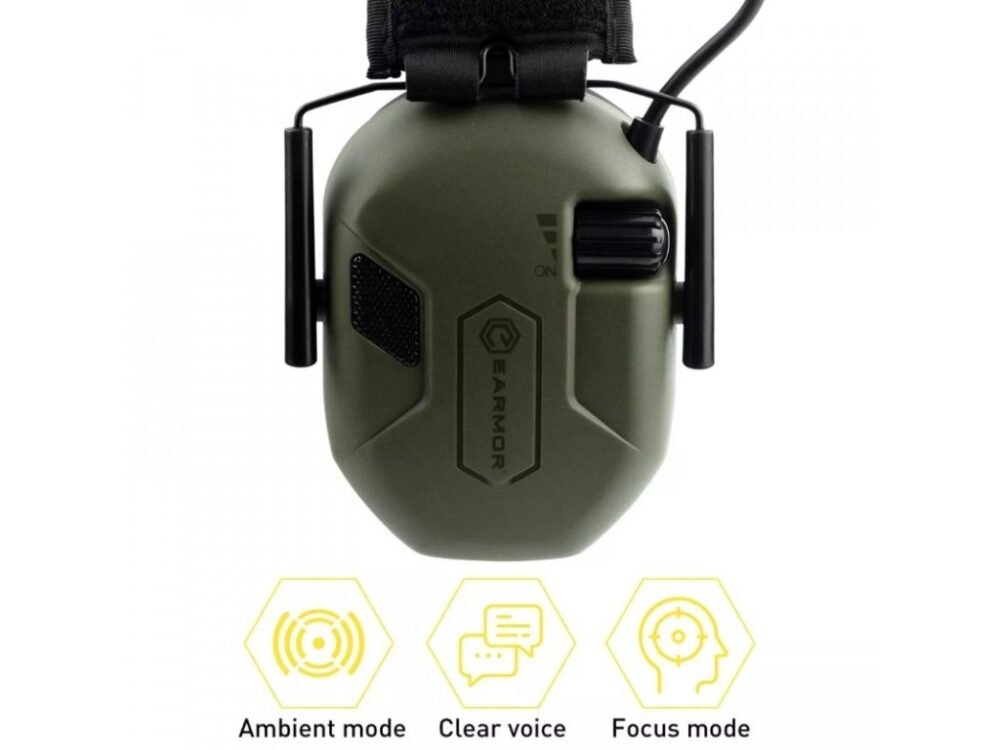 EARMOR M300A Electronic Hearing Protector - Green