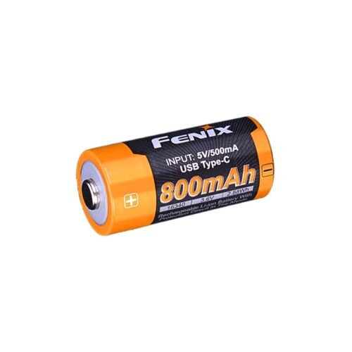 FENIX Rechargeable USB-C Battery RCR123A 3.6V - 800 mAh