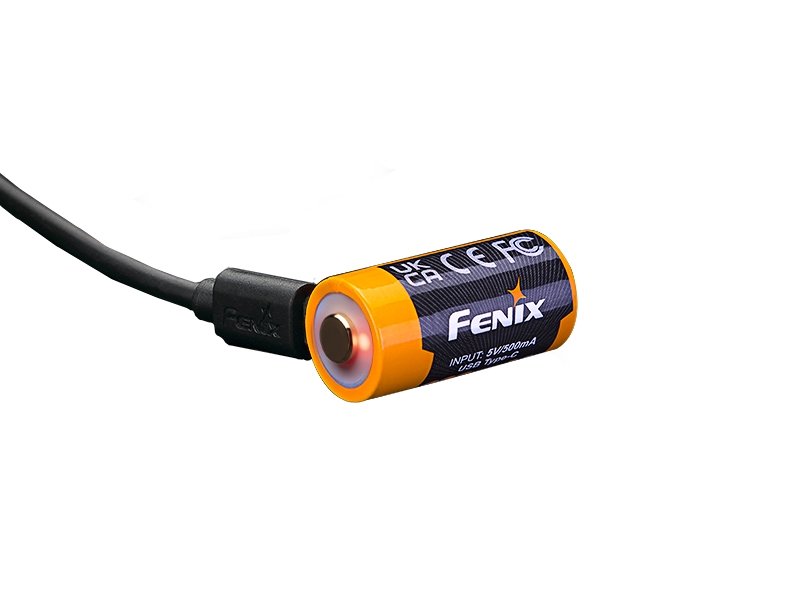 FENIX Rechargeable USB-C Battery RCR123A 3.6V - 800 mAh