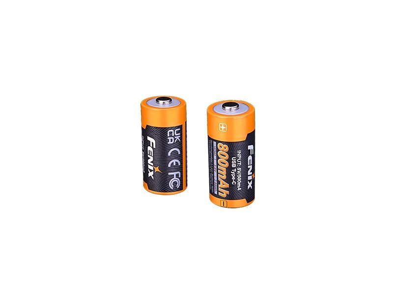 FENIX Rechargeable USB-C Battery RCR123A 3.6V - 800 mAh