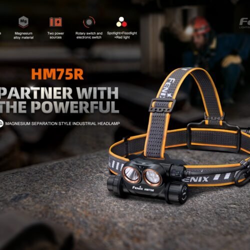 FENIX Rechargeable Headlamp HM75R - Black