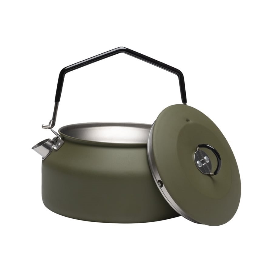 71835 MIL-TEC Stainless Steel Kettle with Lid, 1000 ml - Green