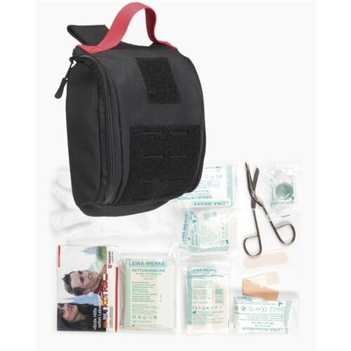 MIL-TEC IFAK Laser-Cut First Aid Kit with Equipment, 20-Piece - Black