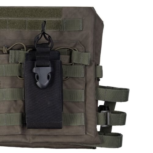 MIL-TEC Open MOLLE Radio Pouch - Black