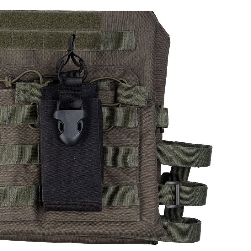 MIL-TEC Open MOLLE Radio Pouch - Black