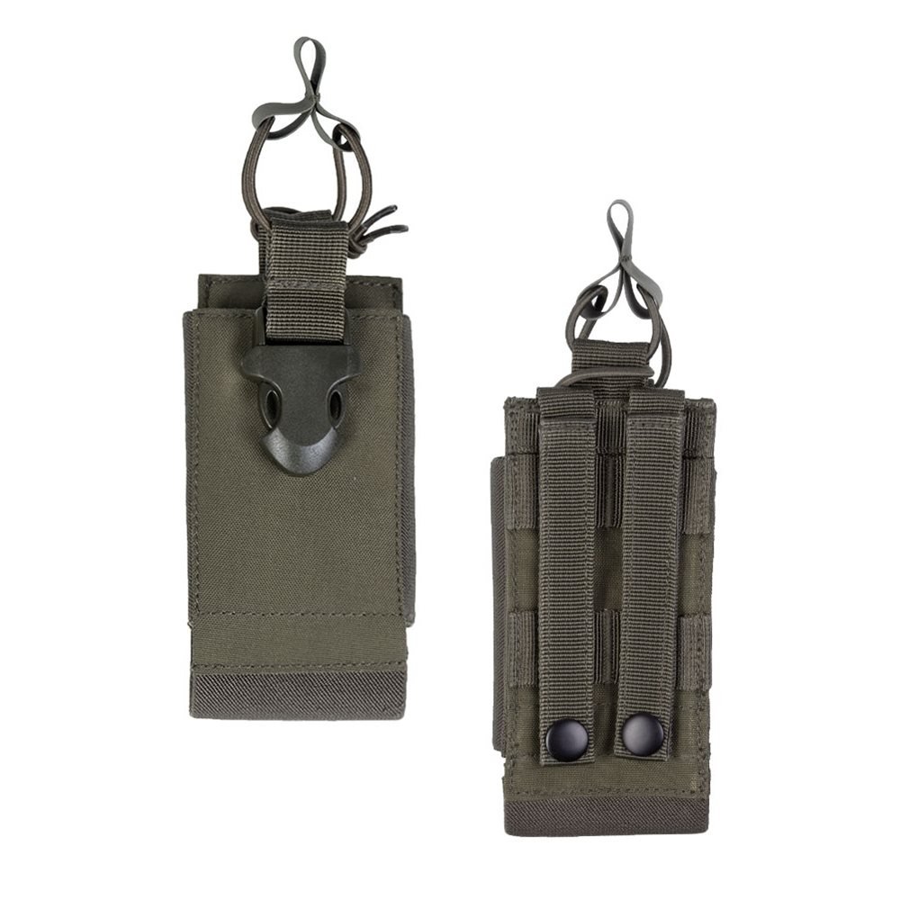 MIL-TEC Open MOLLE Radio Pouch - Green