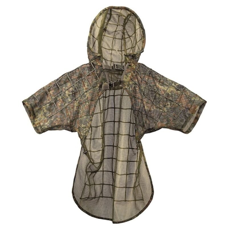 MIL-TEC Disguise Camouflage GHILLIE SNIPER Hood - Flecktarn