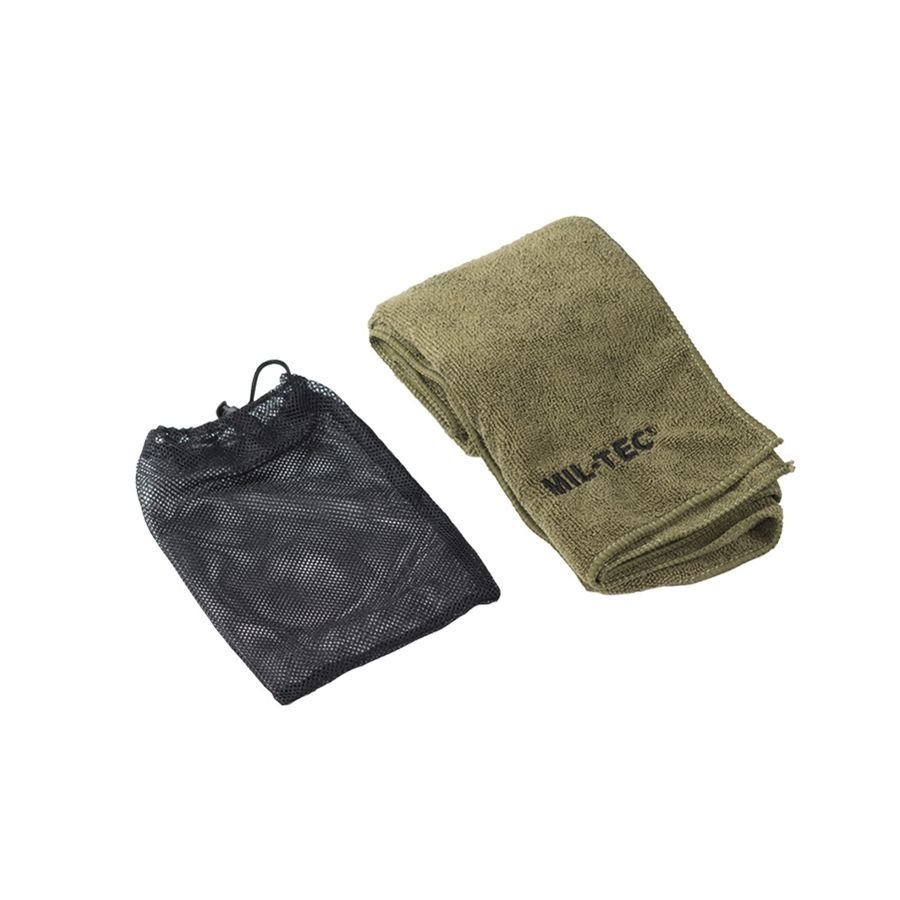 MIL-TEC Quick-Drying Towel MICROFIBRE 80x40 cm - Green