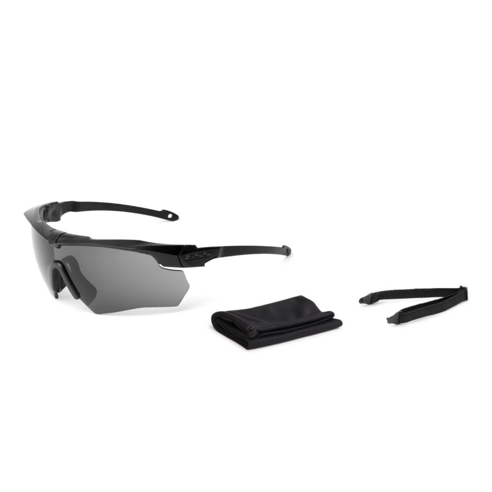 ESS Shooting Glasses CROSSBOW SUPPRESSOR ONE, Dark Lens - Black