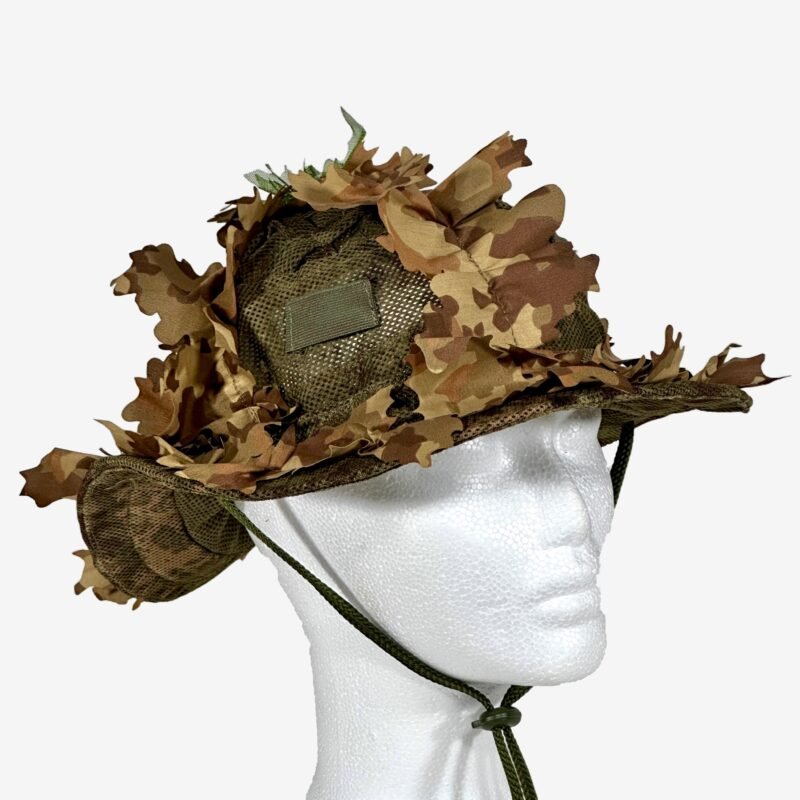 KMCS Boonie Hat with 3D Leaves - Next-Gen Brown