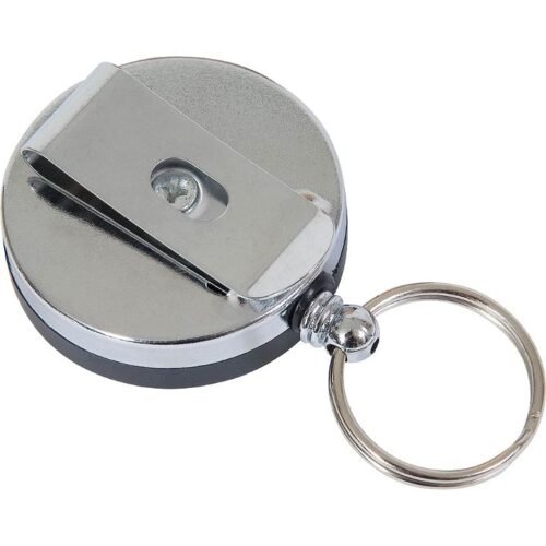 72189 VIPER Self-Retracting Key Loop - Silver