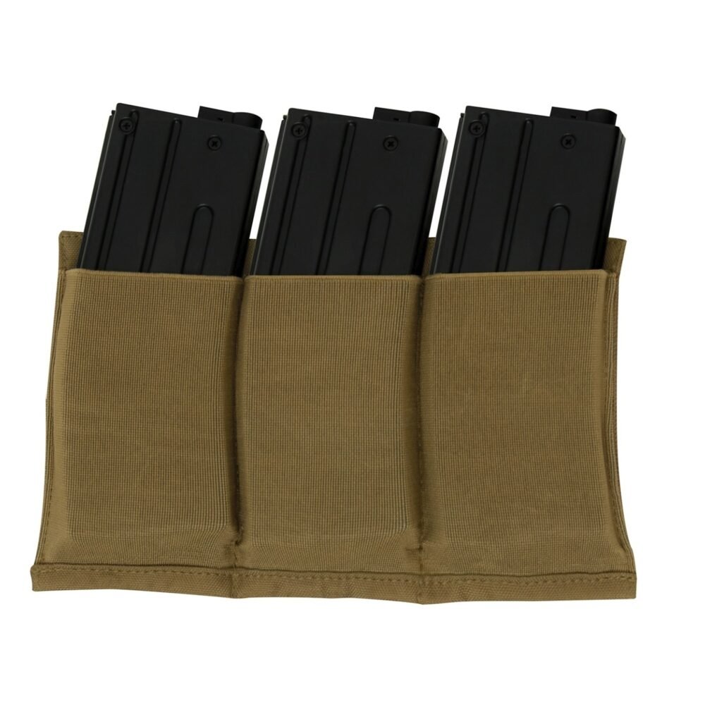 ROTHCO Elastic Pouch for 3 AR15 Rifle Magazines - Coyote Brown