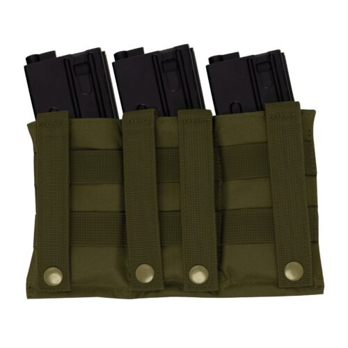 ROTHCO Elastic Pouch for 3 AR15 Rifle Magazines - Green