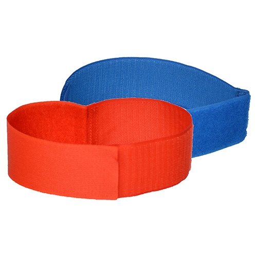 101INC Team Armband Tapes, 5 plus 5 Pieces - Blue / Red