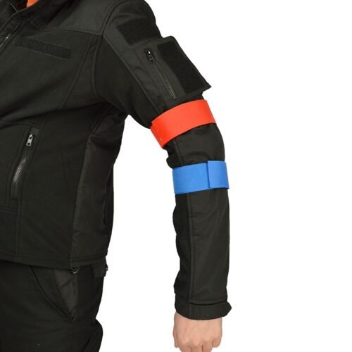 101INC Team Armband Tapes, 5 plus 5 Pieces - Blue / Red