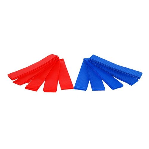 101INC Team Armband Tapes, 5 plus 5 Pieces - Blue / Red