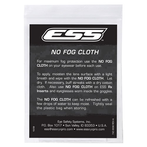 ESS NO FOG Cleaning Cloth for Glasses - Black