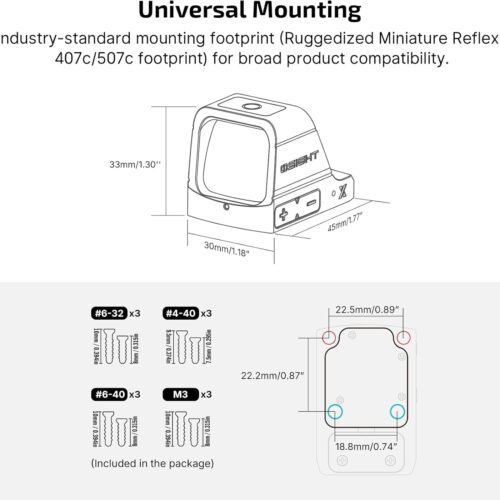 OLIGHT kolimátor Osight X - Black