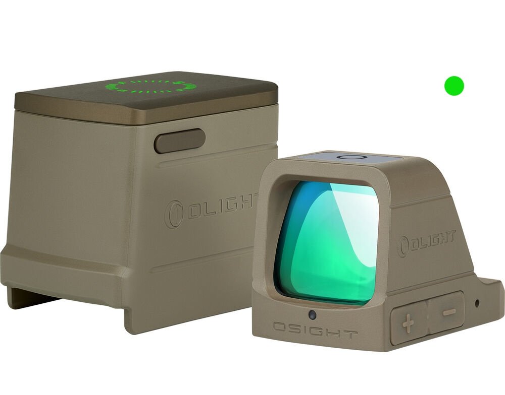 OLIGHT Red Dot Sight OSIGHT GRN (Green Dot) with Powerbank - Tan