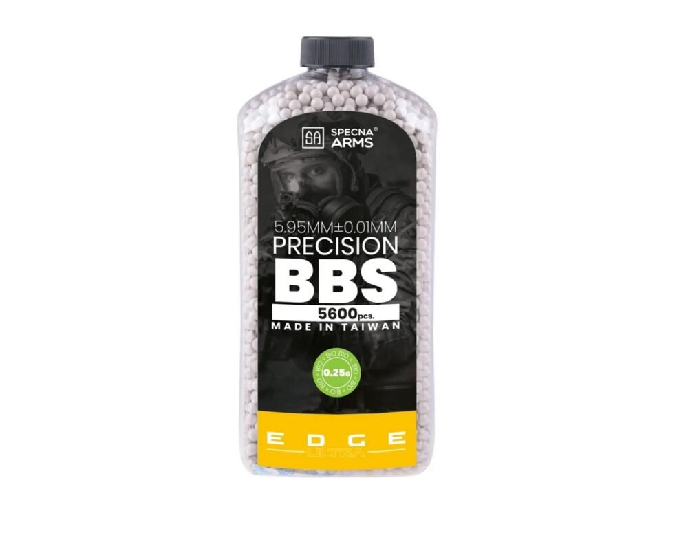 SA EDGE ULTRA(TM) BIO Pellets 0.25g, 5600 BBs (Large Bottle) - White