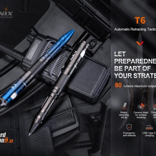 FENIX ​​​​T6 Tactical Pen with LED Flashlight - Blue