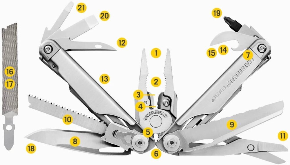 72924 Leatherman multitool SURGE(R) - Silver