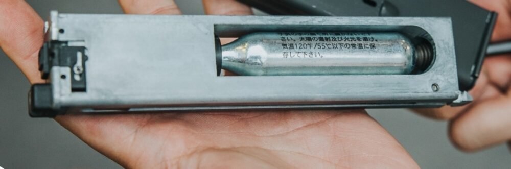 Northeast CO2 Steel Magazine for UZI Mini GBB, 32 BBs - Black