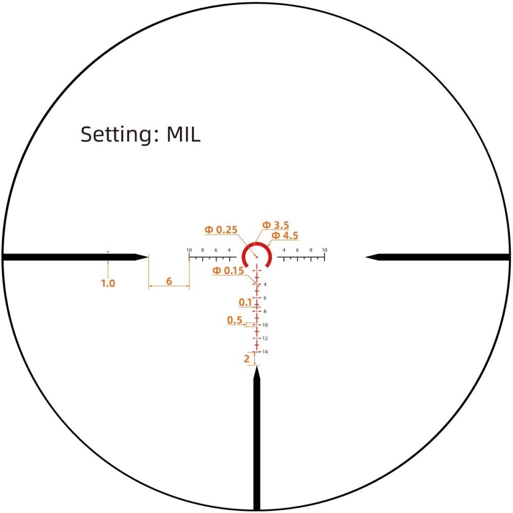 VO TAURON 1-6x24 G2 FFP LPVO Rifle Scope - Black