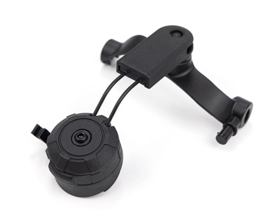 EARMOR M19C Helmet Adapters for M31/ M32 PLUS Headset, ARC Mount - Black