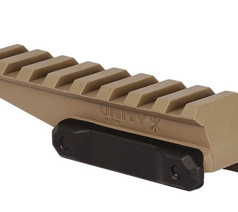 PTS Unity Tactical Fast Riser RIS Mount, Dupont(TM) - Tan