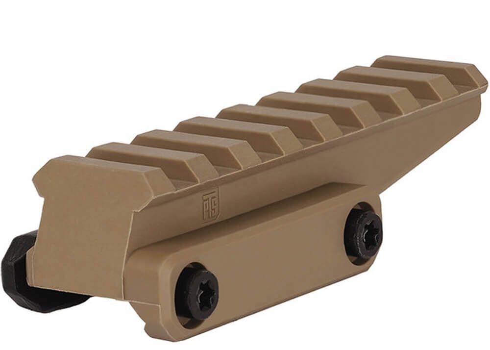 PTS Unity Tactical Fast Riser RIS Mount, Dupont(TM) - Tan