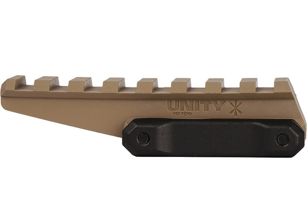PTS Unity Tactical Fast Riser RIS Mount, Dupont(TM) - Tan