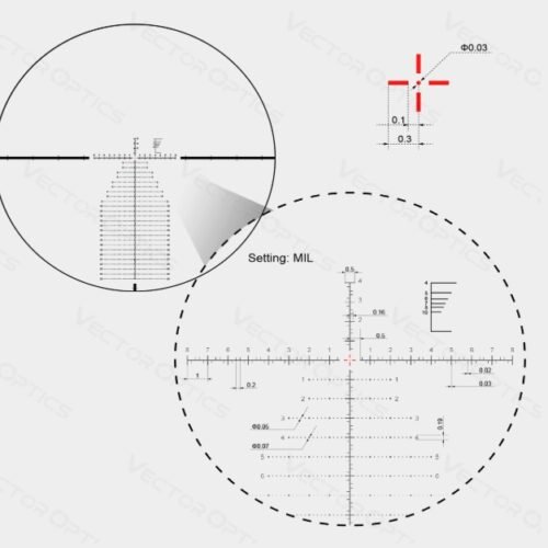 VO CONTINENTAL X6 5-30x56 MBR FFP Rifle Scope - Black