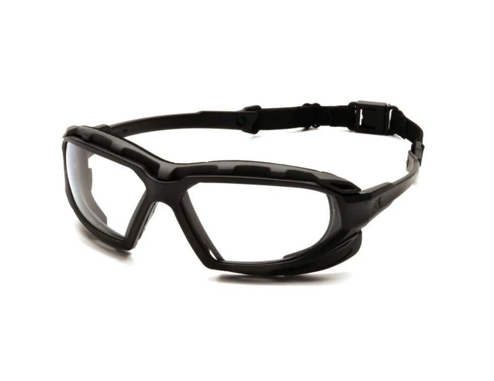 PYRAMEX HIGHLANDER Plus Anti-Fog Safety Glasses - Black / Clear