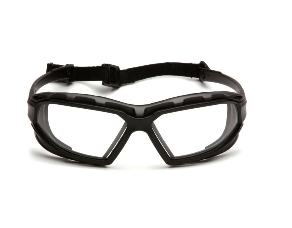 PYRAMEX HIGHLANDER Plus Anti-Fog Safety Glasses - Black / Clear