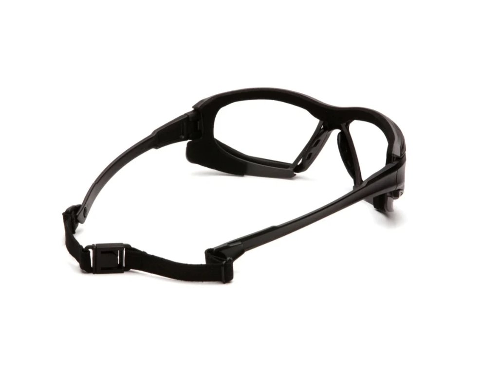 PYRAMEX HIGHLANDER Plus Anti-Fog Safety Glasses - Black / Clear