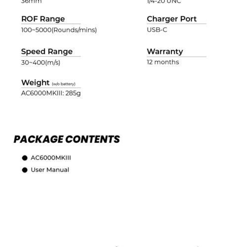 AceTech AC6000 MKIII Chronograph