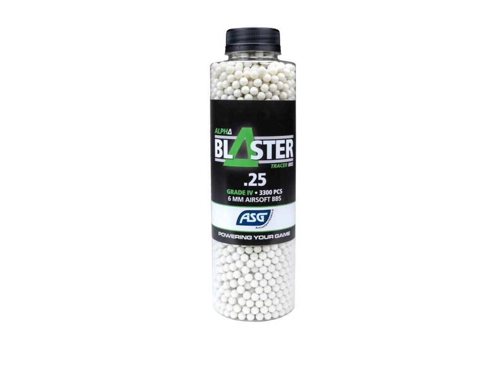 ASG BBs ALPHA Blaster Tracer 0,25g, 3300 BBs - Green
