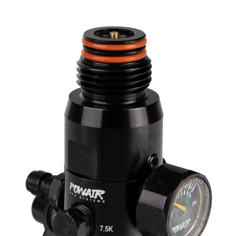 PowAir HPA Tank Regulator MAXREG 300 Bar / 4500 PSI - Black