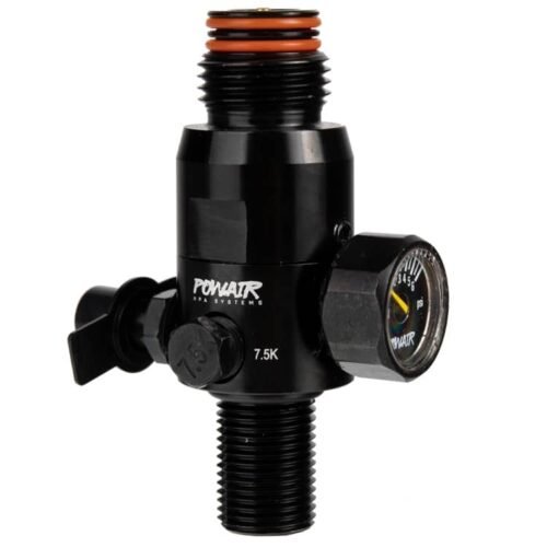 PowAir HPA Tank Regulator MAXREG 300 Bar / 4500 PSI - Black