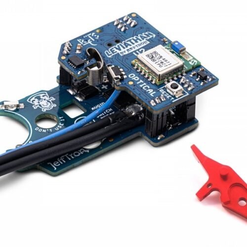 JeffTron LEVIATHAN V2 Optical (rear wired)  plus  CNC FLAT Trigger - Red