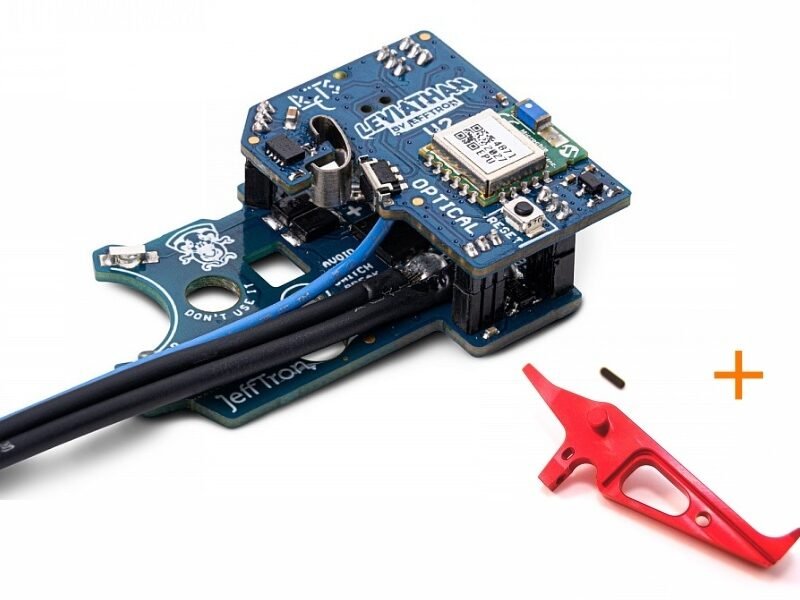 JeffTron LEVIATHAN V2 Optical (rear wired)  plus  CNC EDGE Trigger - Red