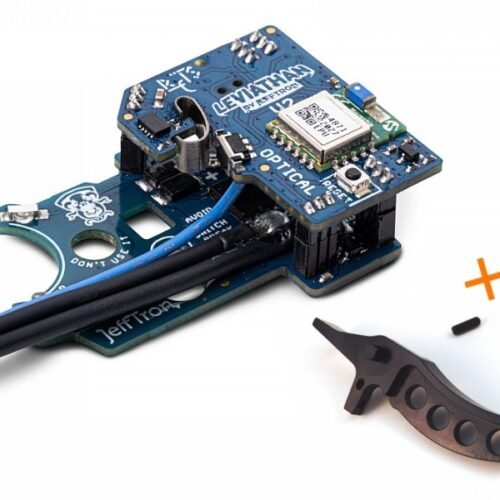 JeffTron LEVIATHAN V2 Optical (rear wired)  plus  CNC CURVED Trigger - Black