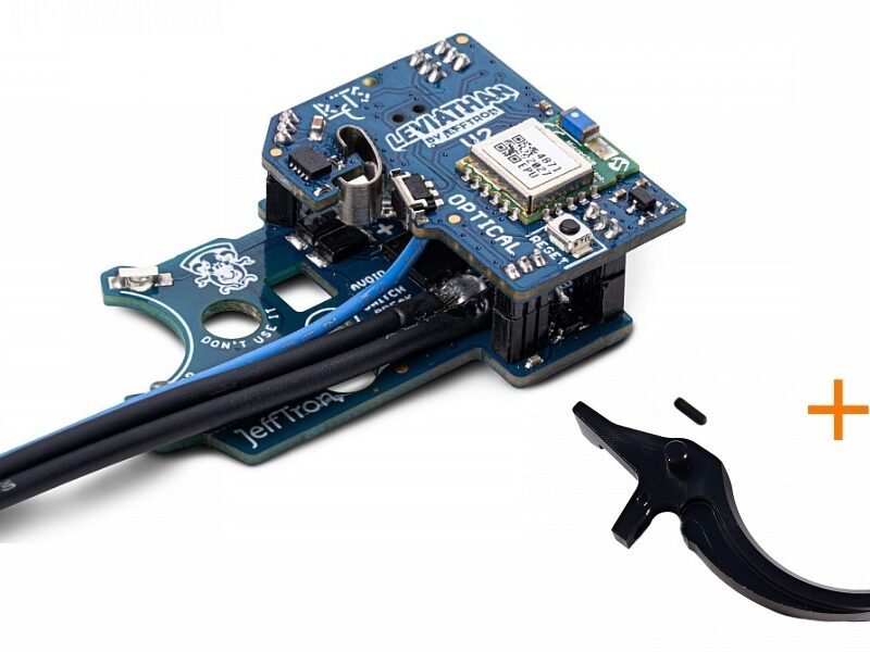 JeffTron LEVIATHAN V2 Optical (rear wired)  plus  CNC CLASSIC Trigger - Black