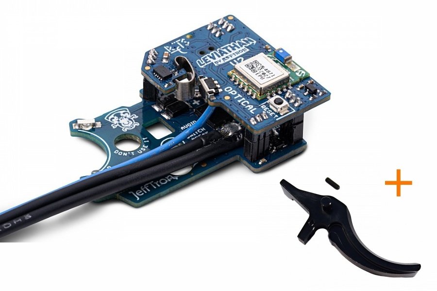 JeffTron LEVIATHAN V2 Optical (rear wired)  plus  CNC CLASSIC Trigger - Black