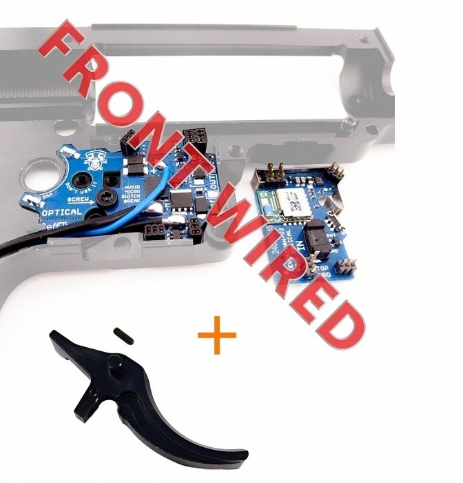 JeffTron LEVIATHAN V2 Optical (Front Wired)  plus  CNC CLASSIC Trigger - Black