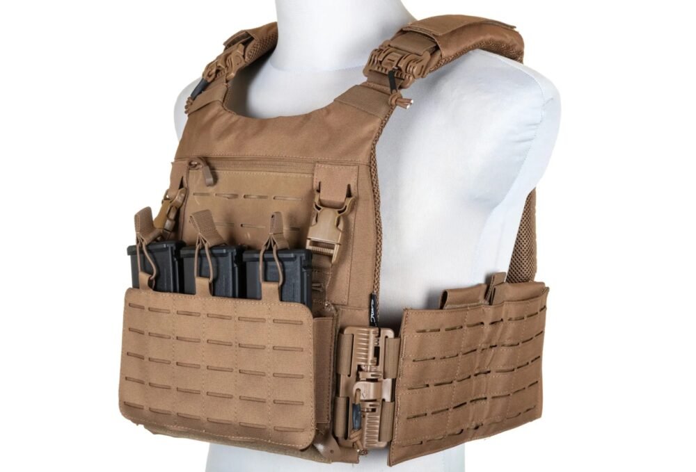 73899 SATAC Tactical QR Plate Carrier - Tan